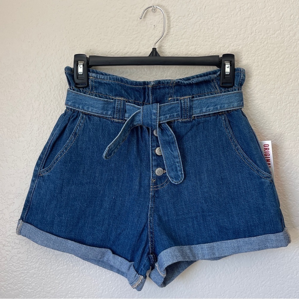 BIN#25 - WAX JEAN Paperbag High Waisted Jean Shorts